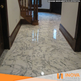 Limpeza de Piso de Mármore Branco